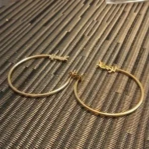 Jewelry Ysl Lovers Large Hoop Earrings Run Dont Walk New Wont